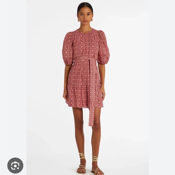 Marie Oliver Shyloh Dress in hibiscus shibori print - Picture 4 of 6